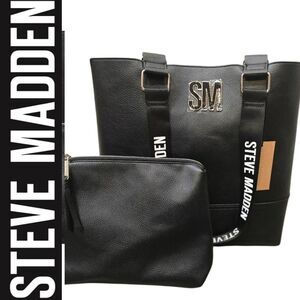 Steve Madden BBright Tote Bag- Black